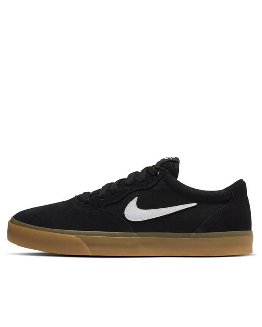 Nike Black Sb Chron Solarsoft Skate Shoe for men
