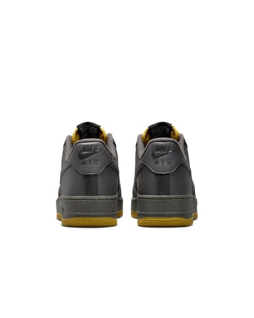 Nike Black Air Force 1 Low 'Medium Ash' for men