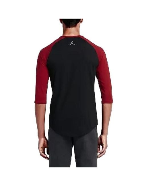 Nike Red 23 Raglan 3/4 Sleeve Short for men
