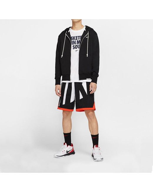 Nike Black As Nk Df Std Issue Fz Hoodie for men