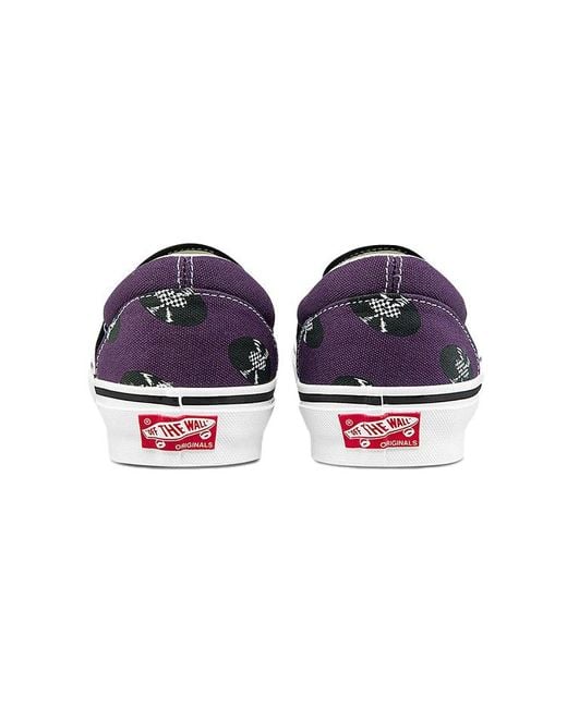 Vans Blue Wacko Maria X Og Classic Slip-On Records' for men