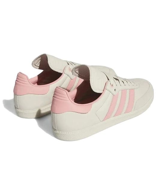 Adidas White X Pharrell Humanrace Samba 'Aluminium' for men