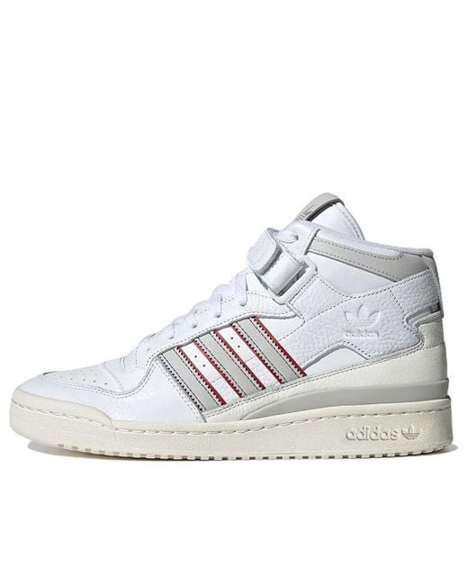 Adidas White Originals Forum Mid Shoes 'Cloud One' for men