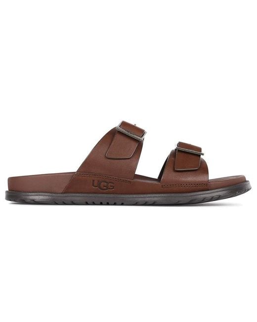 Ugg Brown Wainscott Buckle Slide Slipper for men