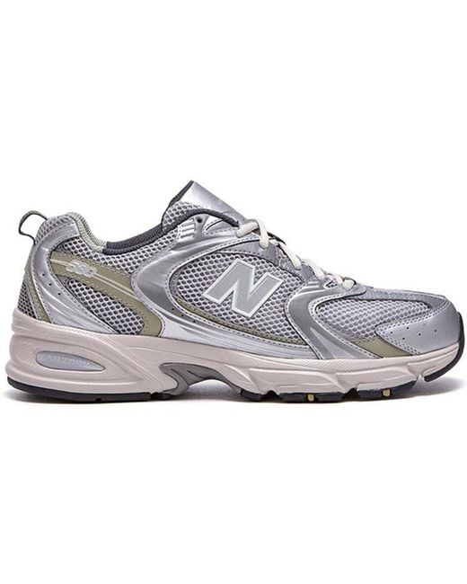 New Balance White 530 Khaki' for men