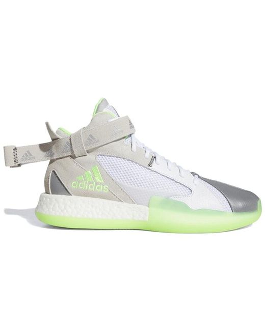 Adidas White Posterize Vintage Basketball Shoes for men