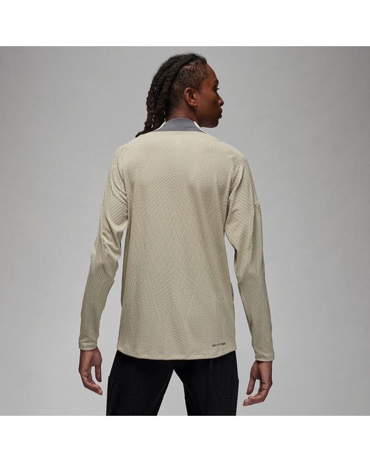 Nike Gray X Paris Saint-Germain Strike Elite Third Adv Football Drill Top 'Hemp' for men
