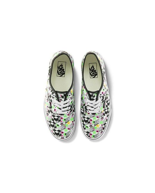 Vans White Authentic (Checker Cube) for men
