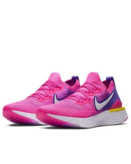 Nike Pink (Wmns) Epic React Flyknit 2 'Laser Fuchsia Pulse'