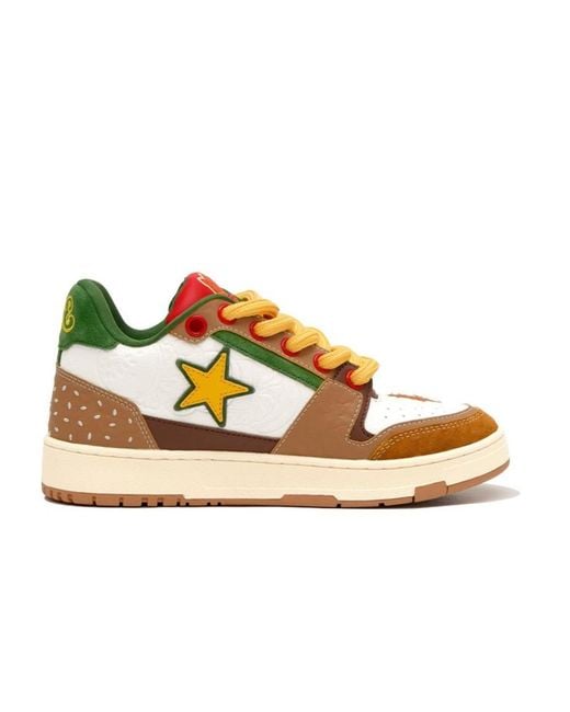 KAALIXTO Blue Skateboarding Low 'Burger Club' for men