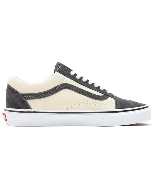 Vans White 2Tone Suede Old Skool for men