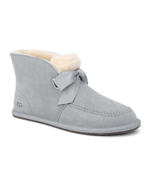 Ugg Gray (Wmns) Kallen Lace Lacing Mid Tops Fleece Lined