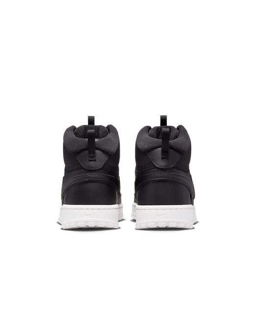Nike Black Court Vision Mid Winter Phantom' for men