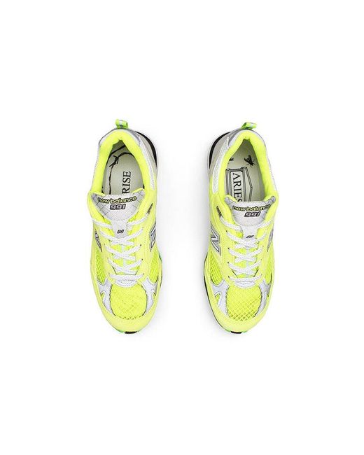New Balance Yellow (Wmns) Aries X 991 Made