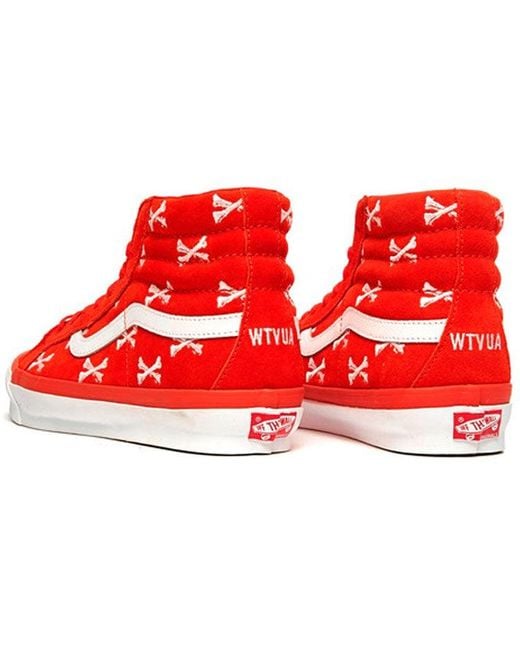 Vans Red Wtaps X Og Sk8-Hi Lx for men