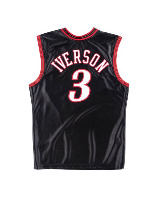 Mitchell & Ness Black X Nba Philadelphia 76Ers 2000-01 Road Finals Jerseys 'Allen Iverson 3' for men