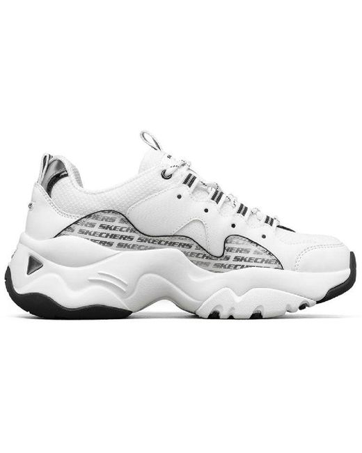 Skechers White (Wmns) D Lites 3.0-Endless Chic Shoes