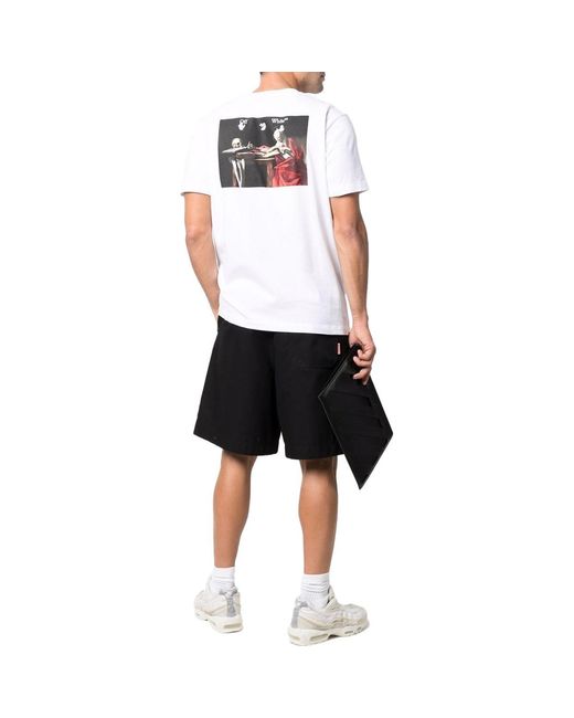 Off-White c/o Virgil Abloh White Caravaggio Paint Slim Tee for men