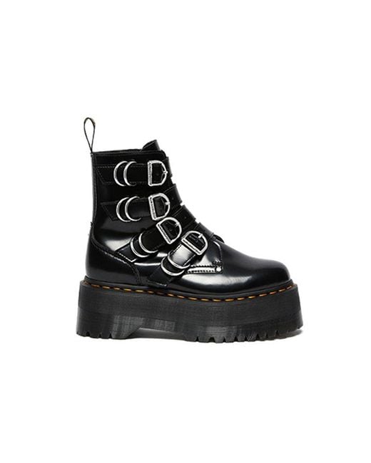 Dr. Martens Black (Wmns) Jadon Max Hdw 4 Strap Boot