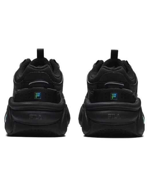 Fila Black Panini Low Retro Basketball Sneakers for men
