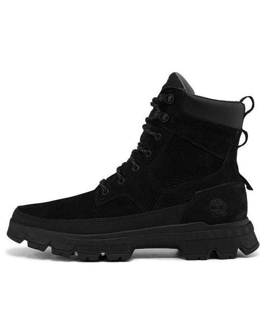 Timberland Black Originals Ultra Wide Fit Waterproof Boots 'Jet Barefoot Buffed' for men