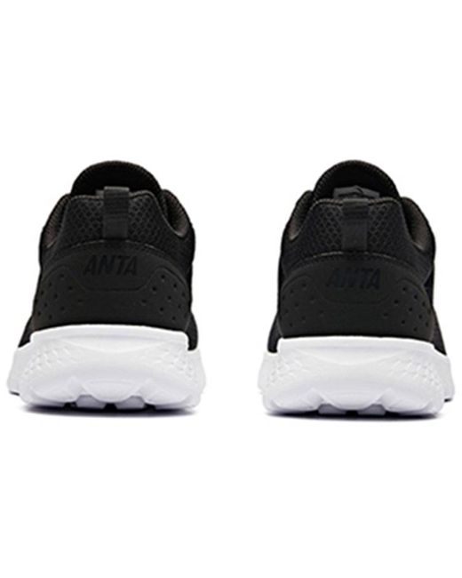 Anta Black Sportswear Running Sneakers for men