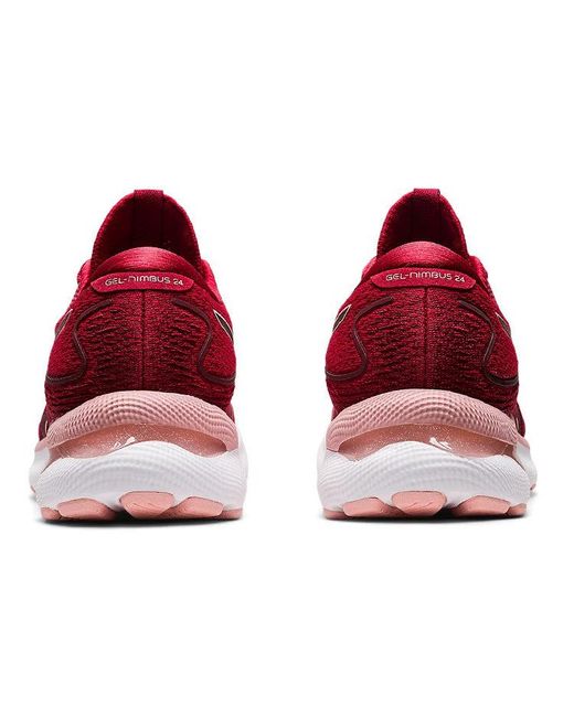 Asics Red (Wmns) Gel-Nimbus 24 'Cranberry Frosted Rose'