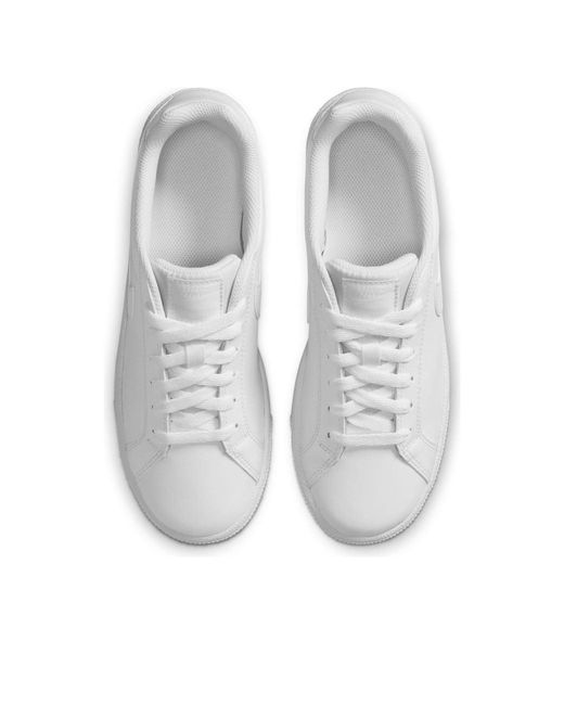 Nike White (Wmns) Court 'Majestic Fuchsia'