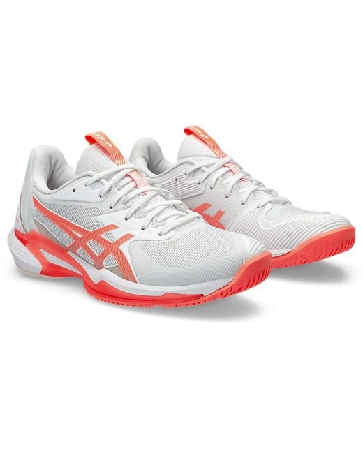 Asics White Solution Speed Ff 3 Tennis Shoe
