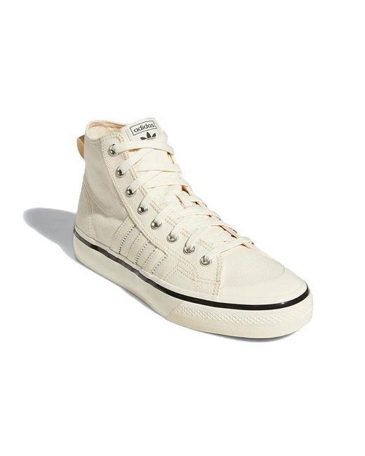 Adidas White Originals Nizza Hi Rf 74 for men
