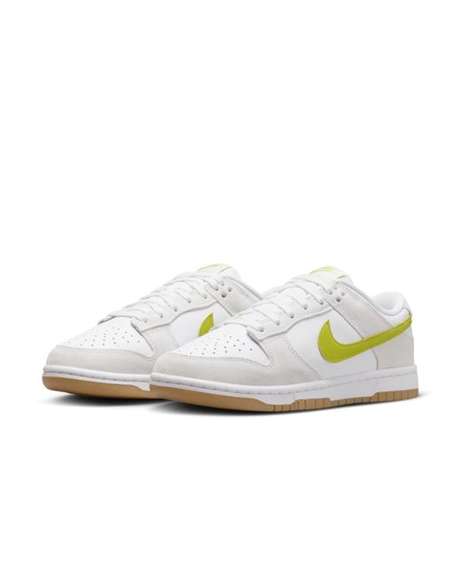 Nike White (Wmns) Dunk Low Bright Cactus'