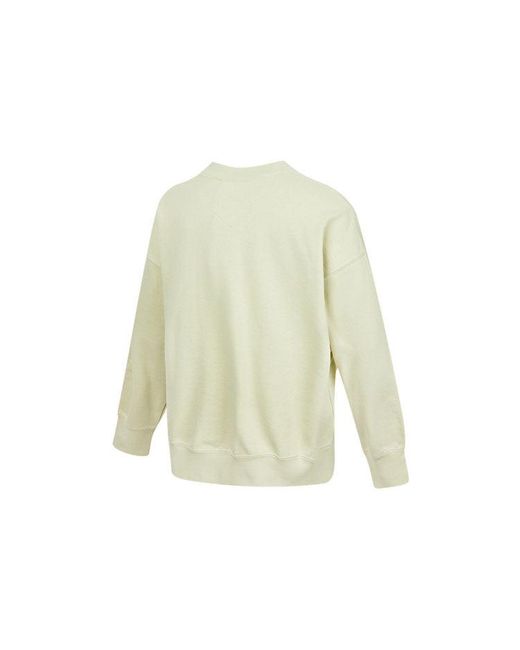 Nike White (Wmns) Logoo Loose Knit Round Neck Hoodie