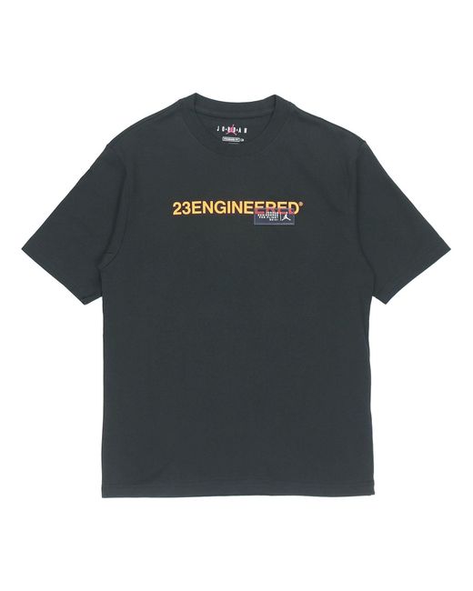 Nike Black 23 Engineered Alphabet Printing Sports Training Short Sleeve T-Shirt for men