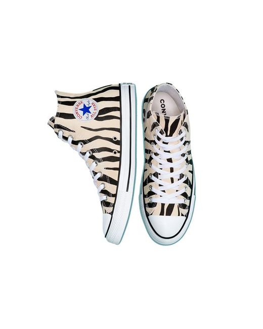 Converse Black Chuck Taylor All Star High 'Zebra Stripe' for men