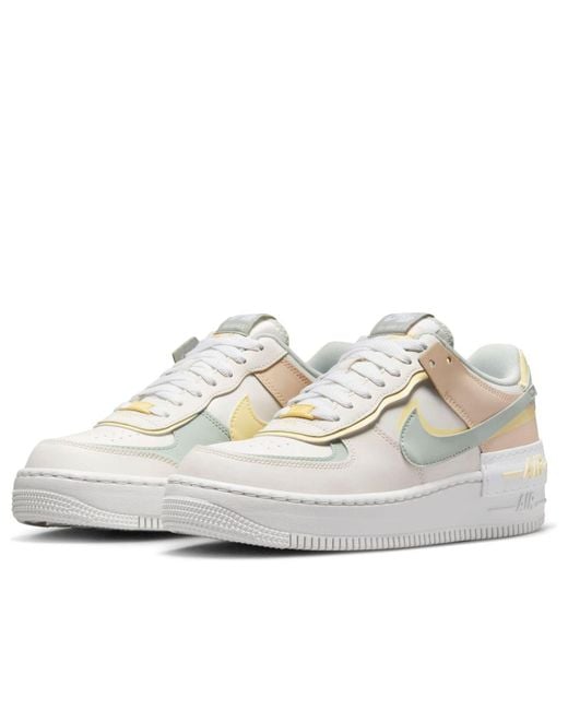 Nike White (Wmns) Air Force 1 Shadow 'Pearl Citron Tint'
