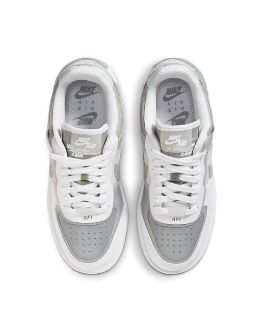 Nike White (Wmns) Air Force 1 Shadow Se 'Particle'