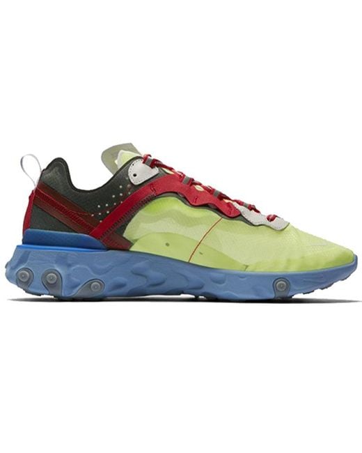 Nike Blue Undercover X React Element 87 'Volt' for men