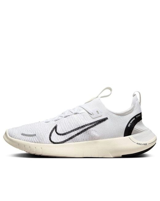 Nike White Free Rn Nn Road Running Shoes