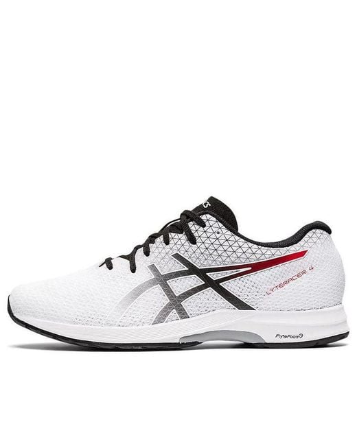 Asics White Lyteracer 4 2E Wide for men