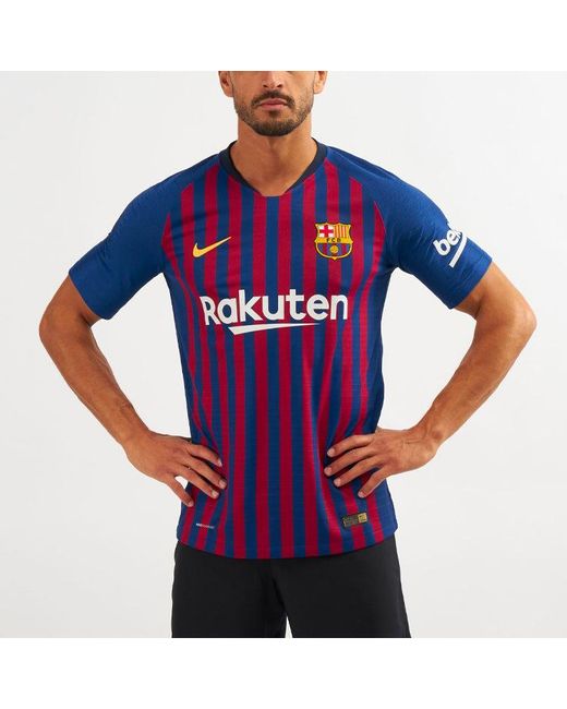 Nike Blue Fc Barcelona 2018 Authentic Home Jersey 'Blaugrana' for men