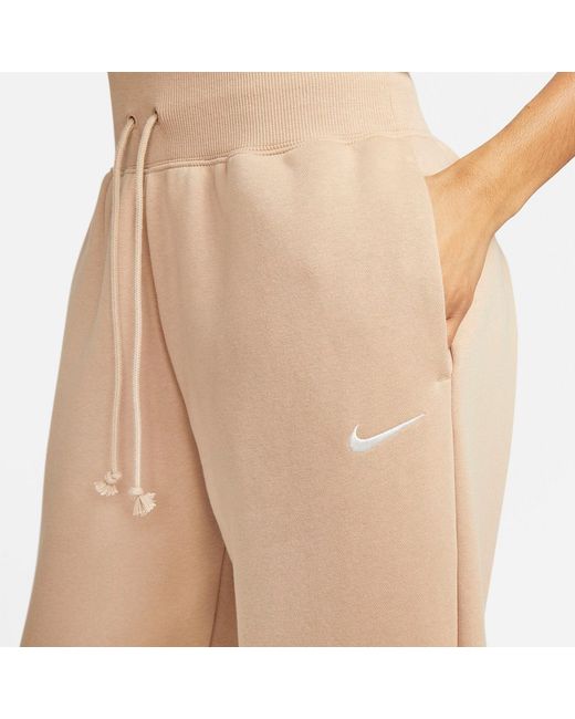 Nike Natural (Wmns) Sportswear Phoenix Fleece High-Waisted Oversized Tracksuit Bottoms 'Hemp'