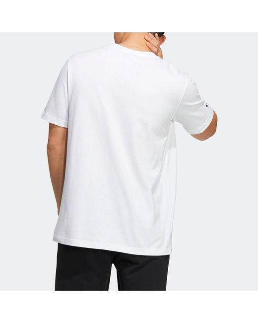 Adidas White Originals Graphic T-Shirts for men