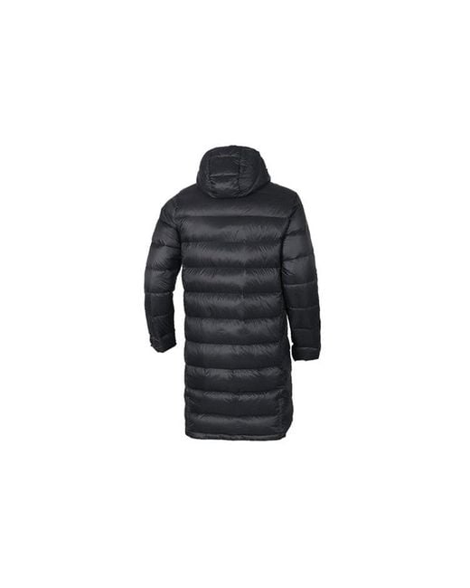 Adidas Black Stay Warm Solid Color Soccer/Football Hooded Down Jacket for men