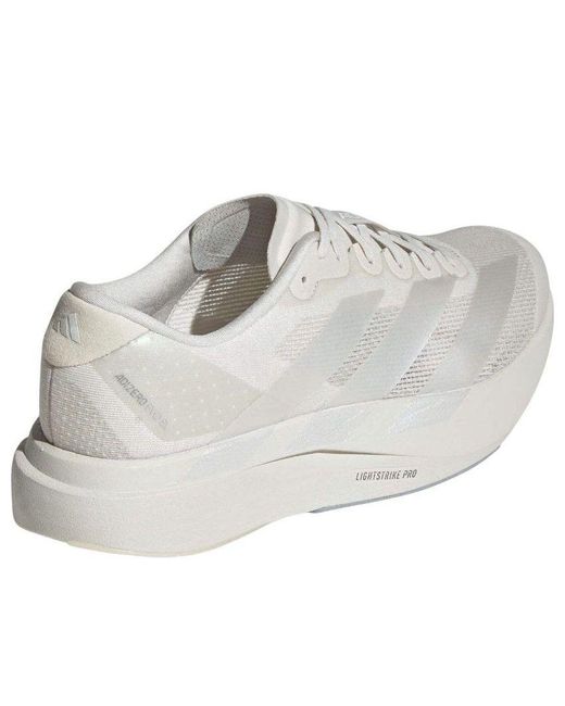 Adidas White Adizero Evo Sl for men