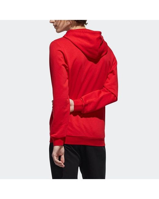 Adidas Red Neo Logo Printing Casual Pullover for men