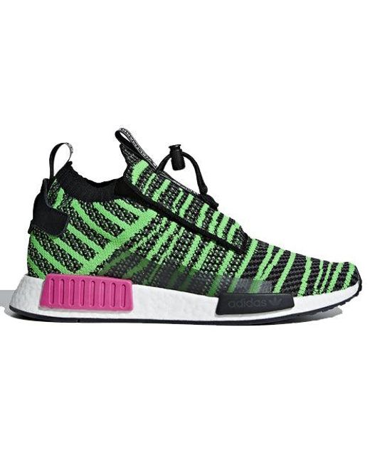 Adidas Green Nmd Ts1 Primeknit 'Watermelon' for men