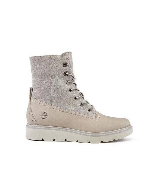 Timberland Gray (Wmns) Auth Teddy Fleece Wide-Fit 'Winter Nubuck'
