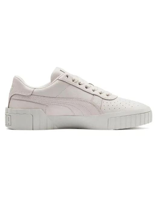 PUMA White (Wmns) Cali Emboss 'Cream Y'