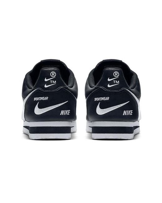 Nike Blue Classic Cortez Premium 'Swoosh' for men