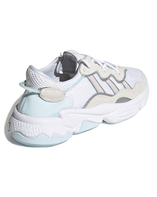 Adidas White (Wmns) Originals Ozweego Sports Casual Shoes 'Light Cream'